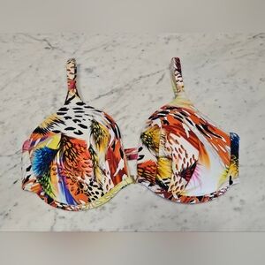 VENUS Colorful Patterned Swimsuit / Bikini Top - Sz DD